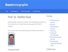 Tablet Screenshot of baumtomographie.de